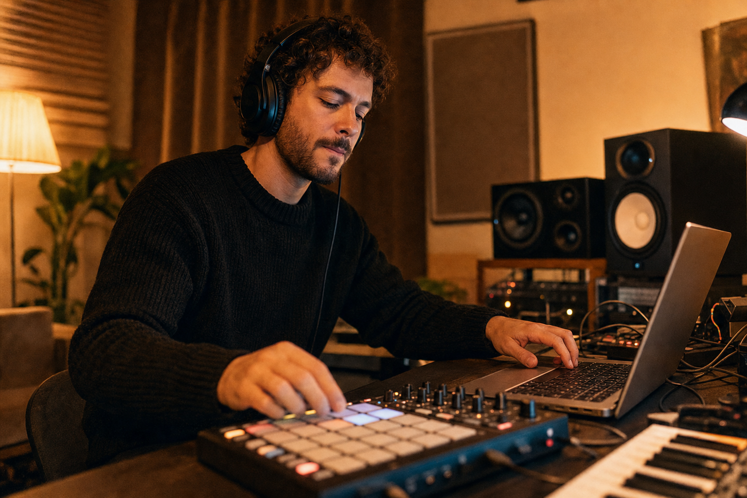 Séquençage d'un beat au studio Cadence à Limoges